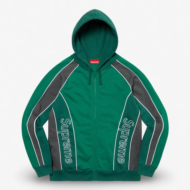 Supreme Track Paneled Zip Up Hooded Sweatshirt Light Pine (FW21) - SOLE SERIOUSS (1)