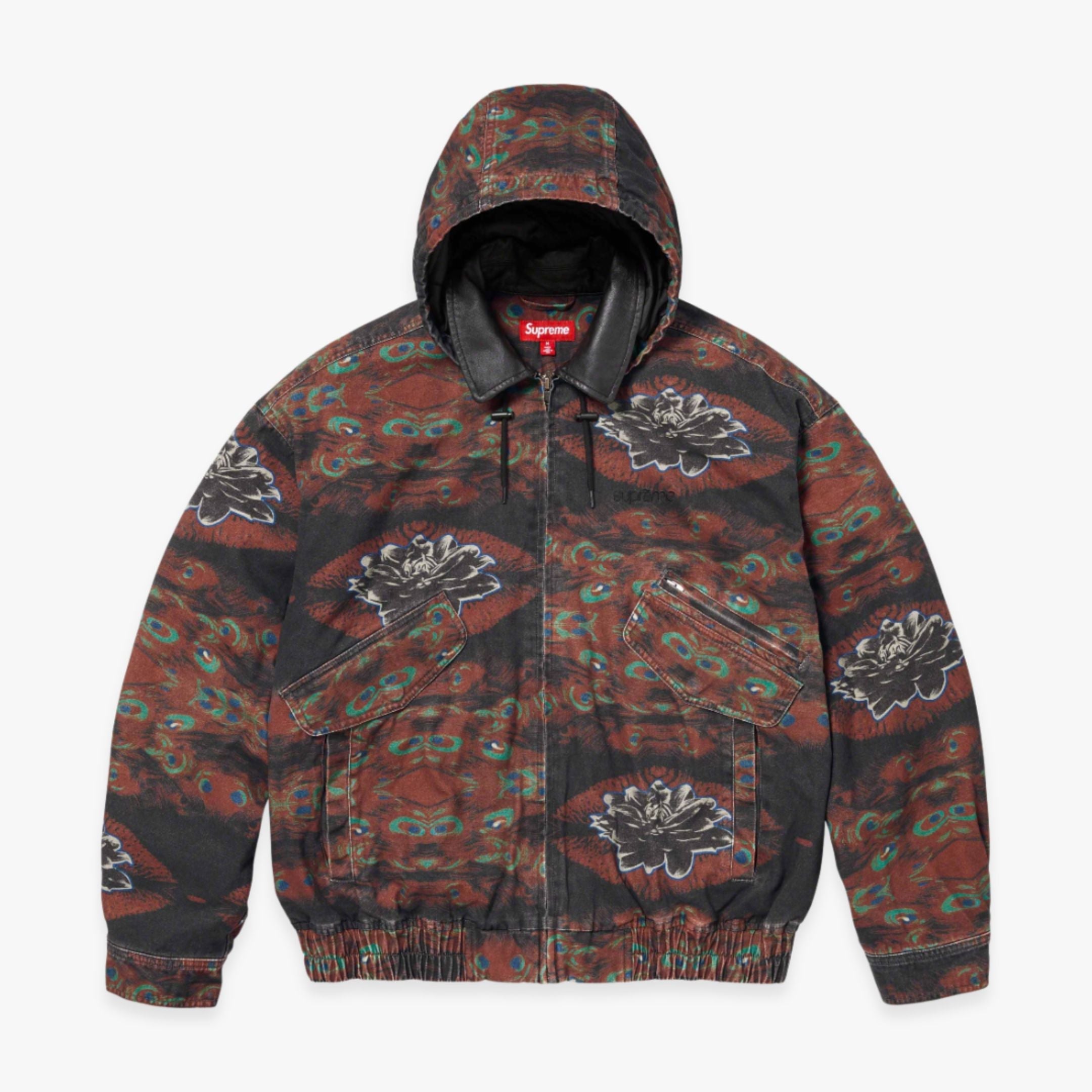 Supreme Utility Jacket Leather Collar Peacock FW23 – SOLE SERIOUSS