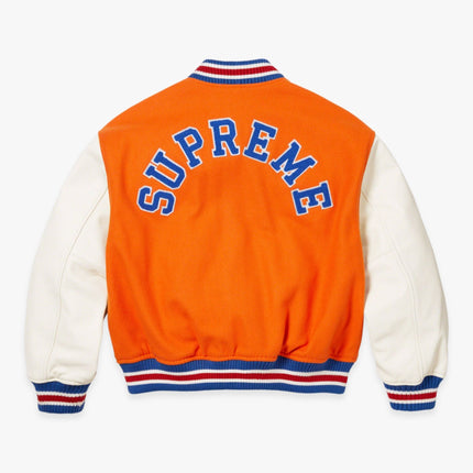 Supreme Varsity Jacket 'Tiger' Orange (FW23) - SOLE SERIOUSS (2)