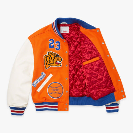 Supreme Varsity Jacket 'Tiger' Orange (FW23) - SOLE SERIOUSS (3)