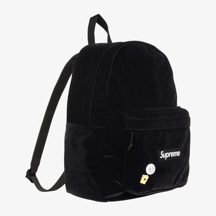 Supreme Velvet Backpack Black (FW25) | SOLE SERIOUSS [2]