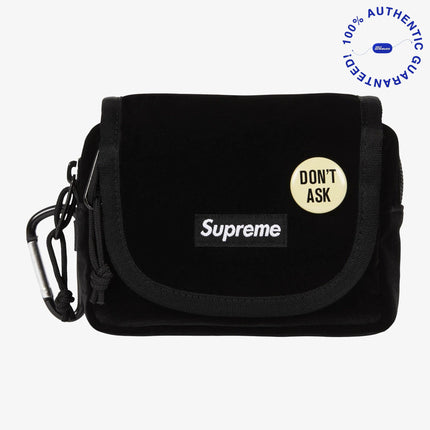 Supreme Velvet Mini Pouch Black (FW25) | SOLE SERIOUSS [1]