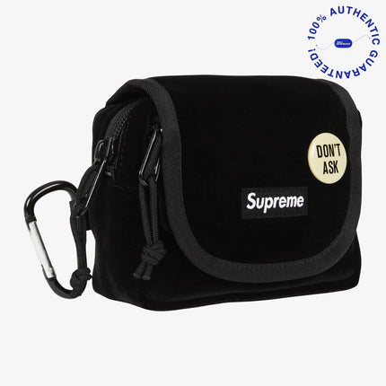 Supreme Velvet Mini Pouch Black (FW25) | SOLE SERIOUSS [2]