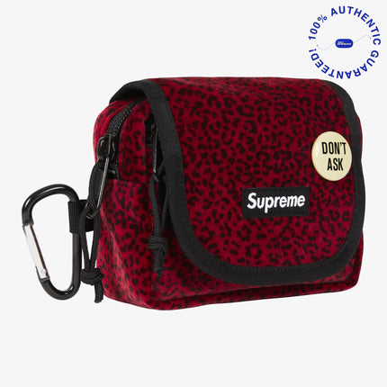 Supreme Velvet Mini Pouch Red Leopard (FW25) | SOLE SERIOUSS [2]