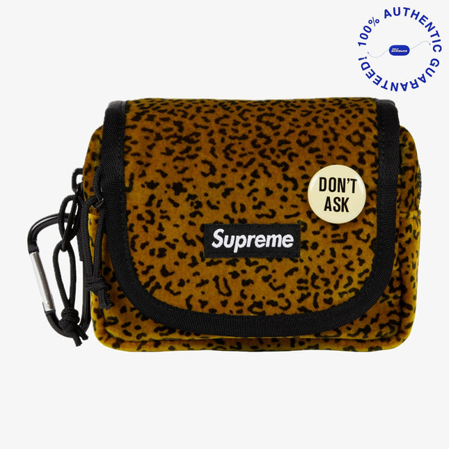 Supreme Velvet Mini Pouch Tan Leopard (FW25) | SOLE SERIOUSS [1]