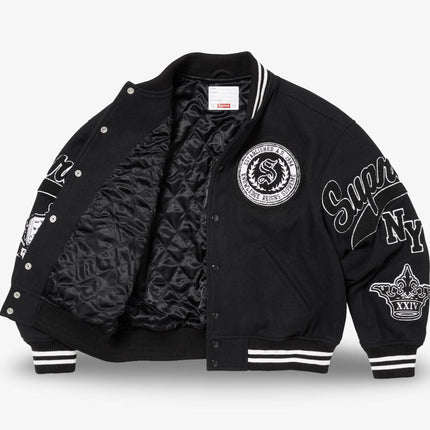 Supreme Veritas Varsity Jacket Black (FW24) - SOLE SERIOUSS (2)