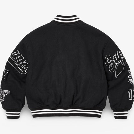 Supreme Veritas Varsity Jacket Black (FW24) - SOLE SERIOUSS (3)