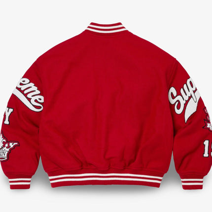 Supreme Veritas Varsity Jacket Red (FW24) - SOLE SERIOUSS (3)