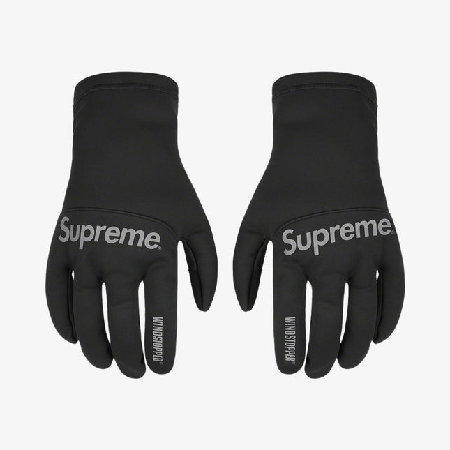 Supreme WINDSTOPPER Gloves Black (FW21) - SOLE SERIOUSS (1)