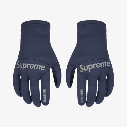 Supreme WINDSTOPPER Gloves Navy (FW21) - SOLE SERIOUSS (1)