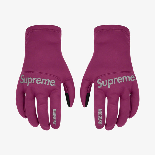 Supreme WINDSTOPPER Gloves Purple (FW21) - SOLE SERIOUSS (1)