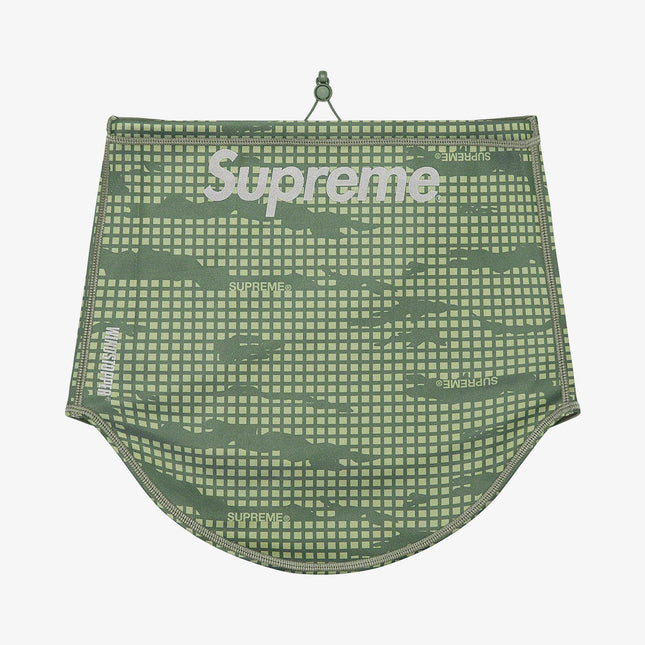 Supreme WINDSTOPPER Neck Gaiter Olive Grid Camo (FW21) - SOLE SERIOUSS (1)