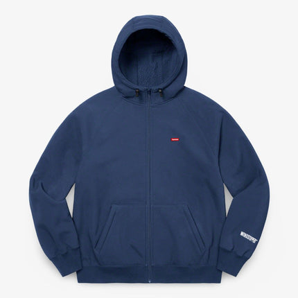 Supreme WINDSTOPPER Zip-Up Hooded Sweatshirt Navy (FW21) - SOLE SERIOUSS (1)