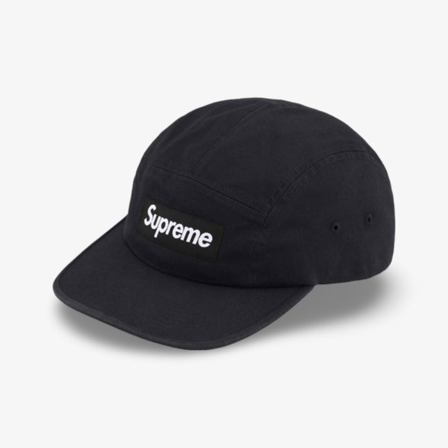 Supreme 'Washed Chino Twill' Camp Cap Black (SS24) - SOLE SERIOUSS (1)