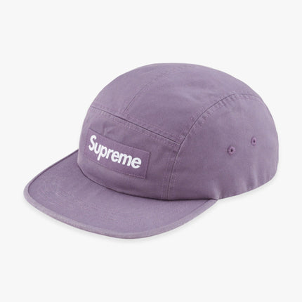 Supreme Washed Chino Twill Camp Cap Dusty Purple (FW23) - SOLE SERIOUSS (1)