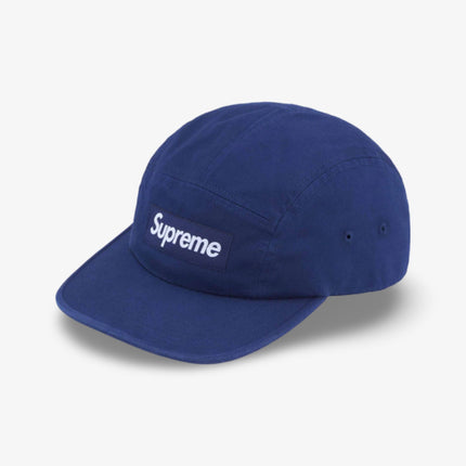 Supreme 'Washed Chino Twill' Camp Cap Navy (SS24) - SOLE SERIOUSS (1)