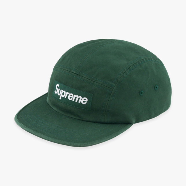 Supreme Washed Chino Twill Camp Cap Pine Green (FW23) - SOLE SERIOUSS (1)