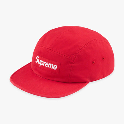 Supreme Washed Chino Twill Camp Cap Red (FW23) - SOLE SERIOUSS (1)