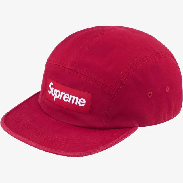 Supreme 'Washed Chino Twill' Camp Cap Red (SS24) - SOLE SERIOUSS (1)