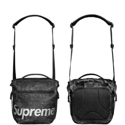Supreme Waterproof Reflective Speckled Shoulder Bag Black FW20 - SOLE SERIOUSS (1)