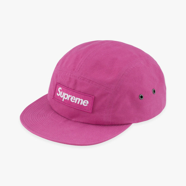 Supreme Waxed Cotton Camp Cap Magenta (FW23) - SOLE SERIOUSS (1)