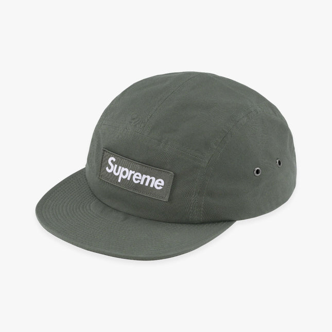 Supreme Waxed Cotton Camp Cap Olive (FW23) - SOLE SERIOUSS (1)