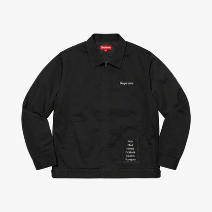 Supreme Work Jacket 'The Crow' Black (FW21) - SOLE SERIOUSS (2)