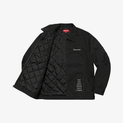 Supreme Work Jacket 'The Crow' Black (FW21) - SOLE SERIOUSS (3)