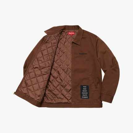 Supreme Work Jacket 'The Crow' Brown (FW21) - SOLE SERIOUSS (2)