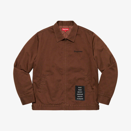 Supreme Work Jacket 'The Crow' Brown (FW21) - SOLE SERIOUSS (3)