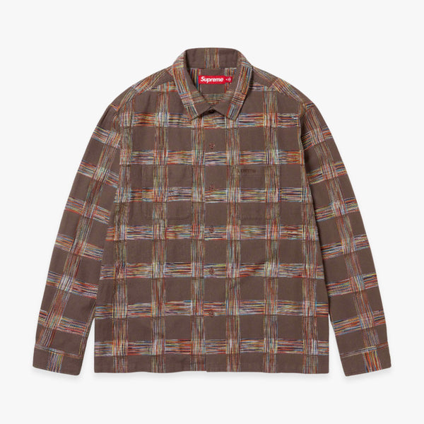 Supreme Woven Plaid Shirt Light Brown (FW23) – SOLE SERIOUSS