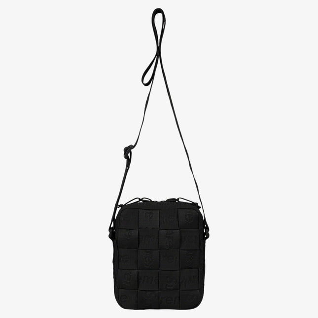 Supreme Woven Shoulder Bag Black (SS23) - SOLE SERIOUSS (1)