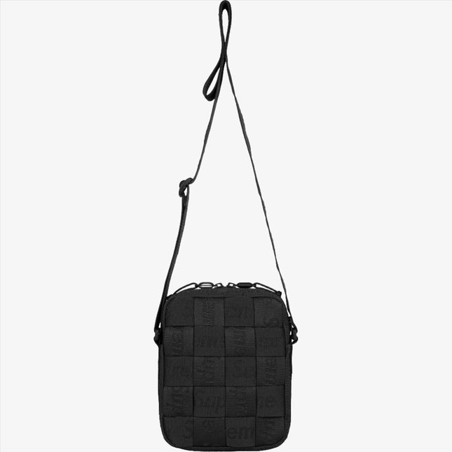 Supreme Woven Shoulder Bag Black (SS24) - SOLE SERIOUSS (1)