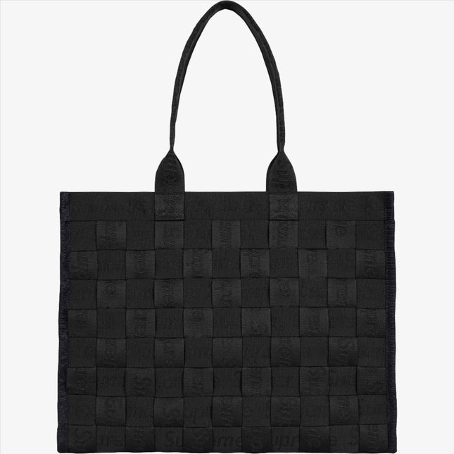 Supreme Woven Tote Black (SS24) - SOLE SERIOUSS (1)