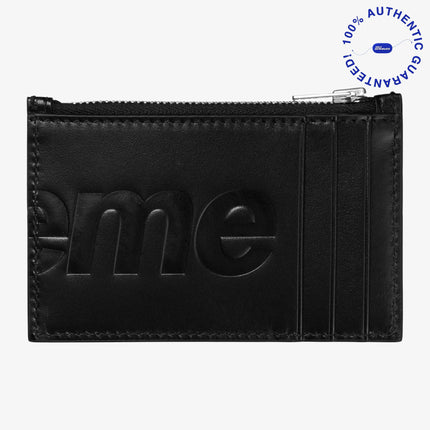 Supreme Zip Leather Card Holder Black (FW25) | SOLE SERIOUSS [2]