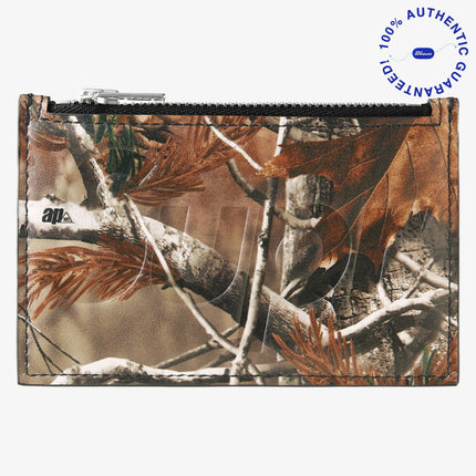 Supreme Zip Leather Card Holder Realtree AP Camo (FW25) | SOLE SERIOUSS [1]
