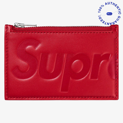 Supreme Zip Leather Card Holder Red (FW25) | SOLE SERIOUSS [1]