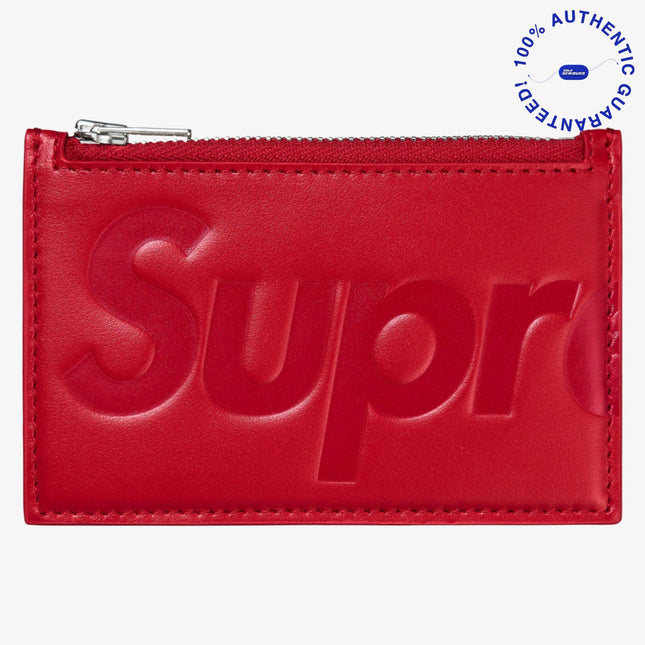 Supreme Zip Leather Card Holder Red (FW25) | SOLE SERIOUSS [1]