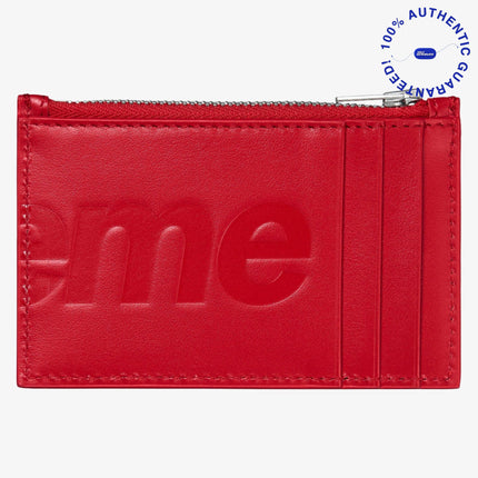 Supreme Zip Leather Card Holder Red (FW25) | SOLE SERIOUSS [2]