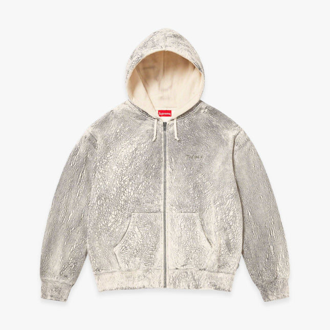 Supreme Zip Up Hooded Sweatshirt 'Crackle' Natural FW23 - Atelier-lumieres Cheap Sneakers Sales Online (1)