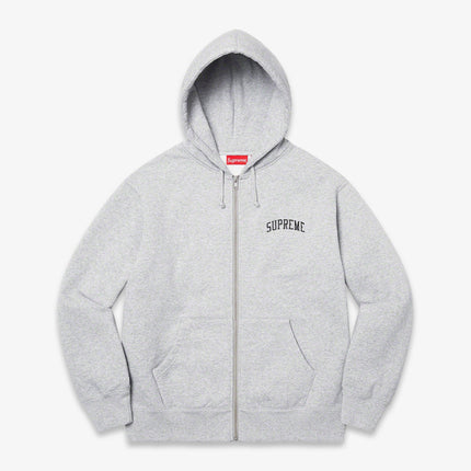 Supreme Zip Up Hooded Sweatshirt 'Doughboy' Heather Grey (FW22) - SOLE SERIOUSS (2)