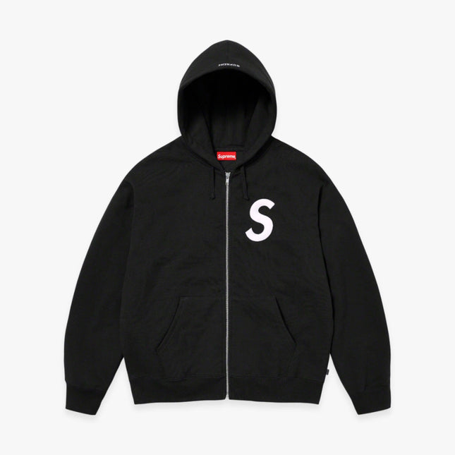 Supreme Zip Up Hooded Sweatshirt 'S Logo' Black FW23 - Atelier-lumieres Cheap Sneakers Sales Online (1)