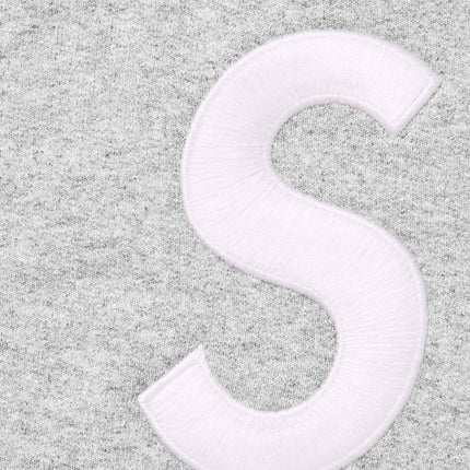 Supreme Zip Up Hooded Sweatshirt 'S Logo' Heather Grey (FW23) - SOLE SERIOUSS (2)