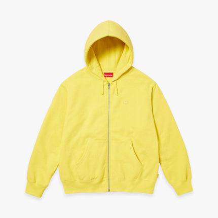 Supreme Zip Up Hooded Sweatshirt 'Small Box' Acid Yellow (FW23) - SOLE SERIOUSS (1)