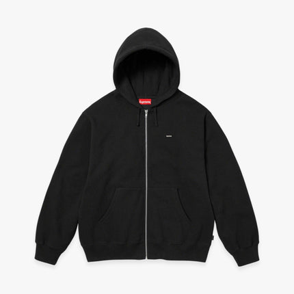 Supreme Zip Up Hooded Sweatshirt 'Small Box' Black (FW23) - SOLE SERIOUSS (1)