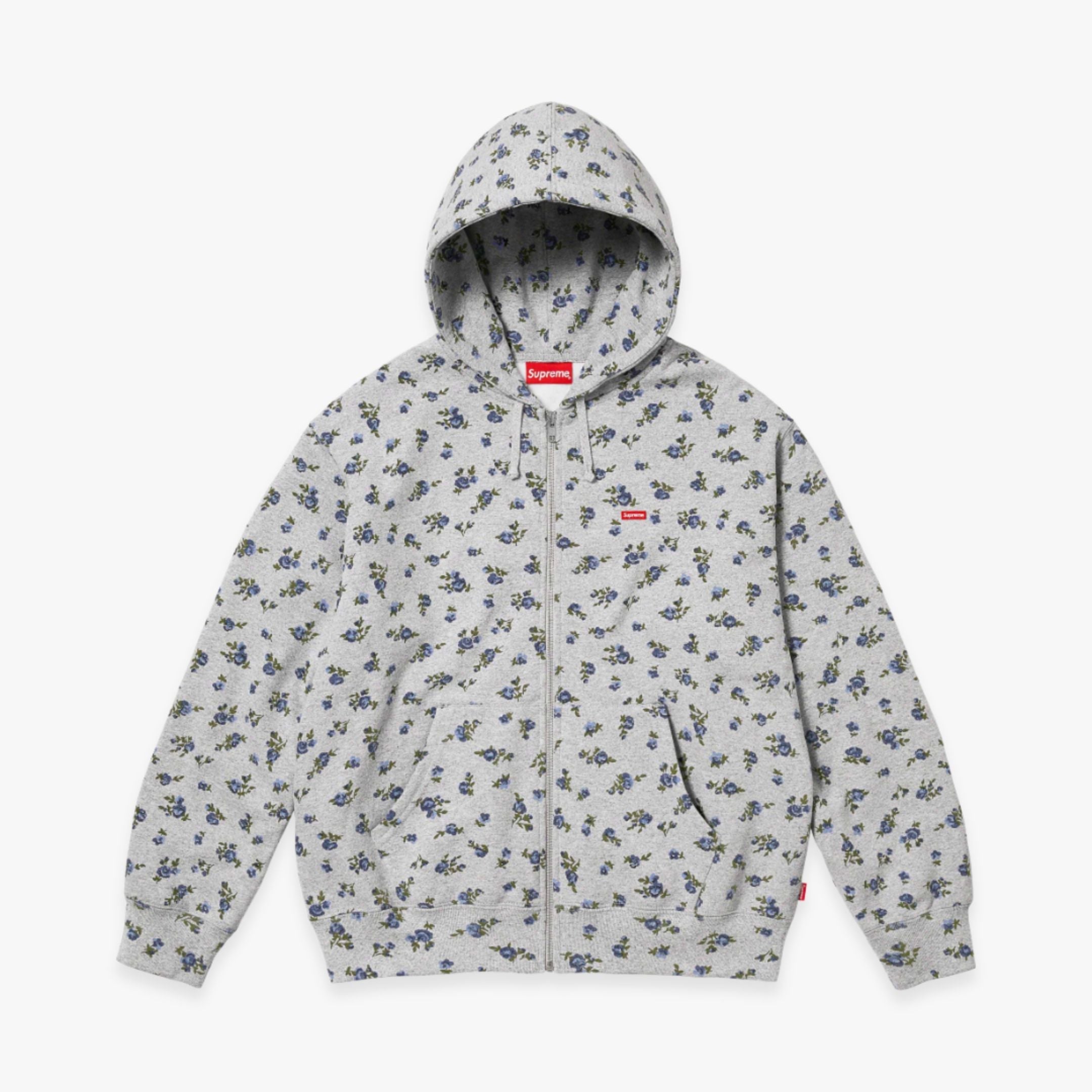 Supreme Zip Up Hooded Sweatshirt Small Box Flowers FW23 – SOLE