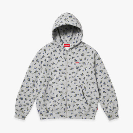 Supreme Zip Up Hooded Sweatshirt 'Small Box' Flowers (FW23) - SOLE SERIOUSS (1)