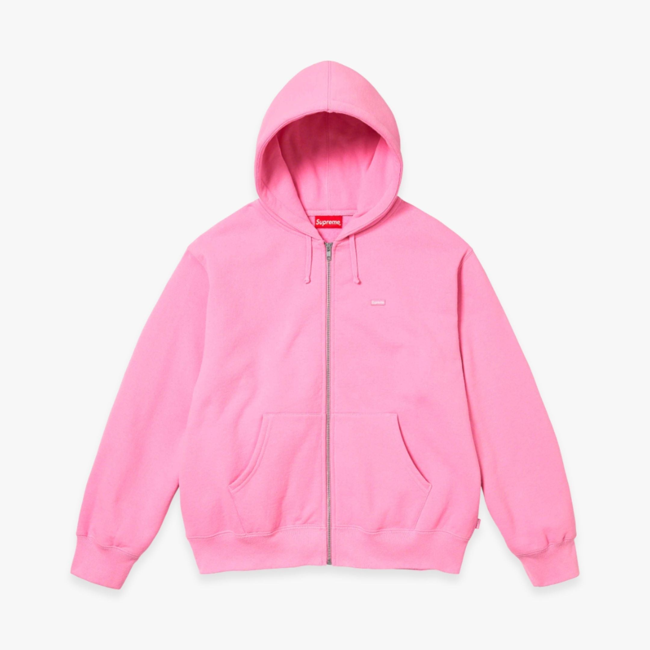 Supreme Zip Up Hooded Sweatshirt 'Small Box' Pink FW23 – SOLE SERIOUSS