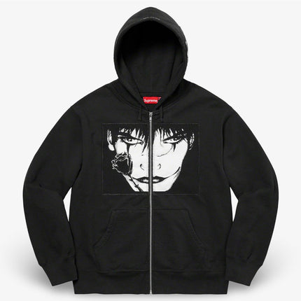 Supreme Zip Up Hooded Sweatshirt 'The Crow' Black (FW21) - SOLE SERIOUSS (1)