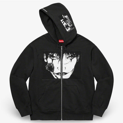 Supreme Zip Up Hooded Sweatshirt 'The Crow' Black (FW21) - SOLE SERIOUSS (2)